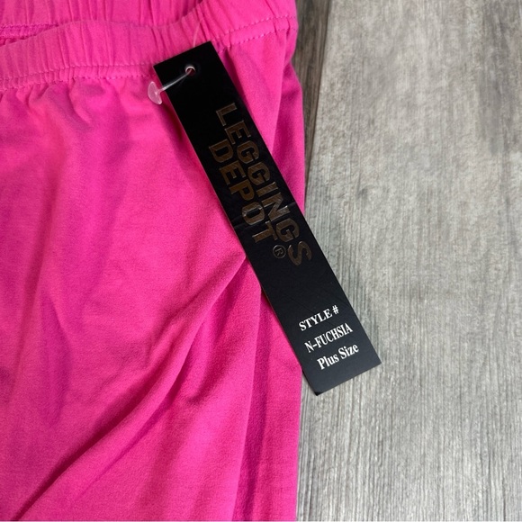 - Leggings Depot, Pink, Plus Size - Picture 2 of 6